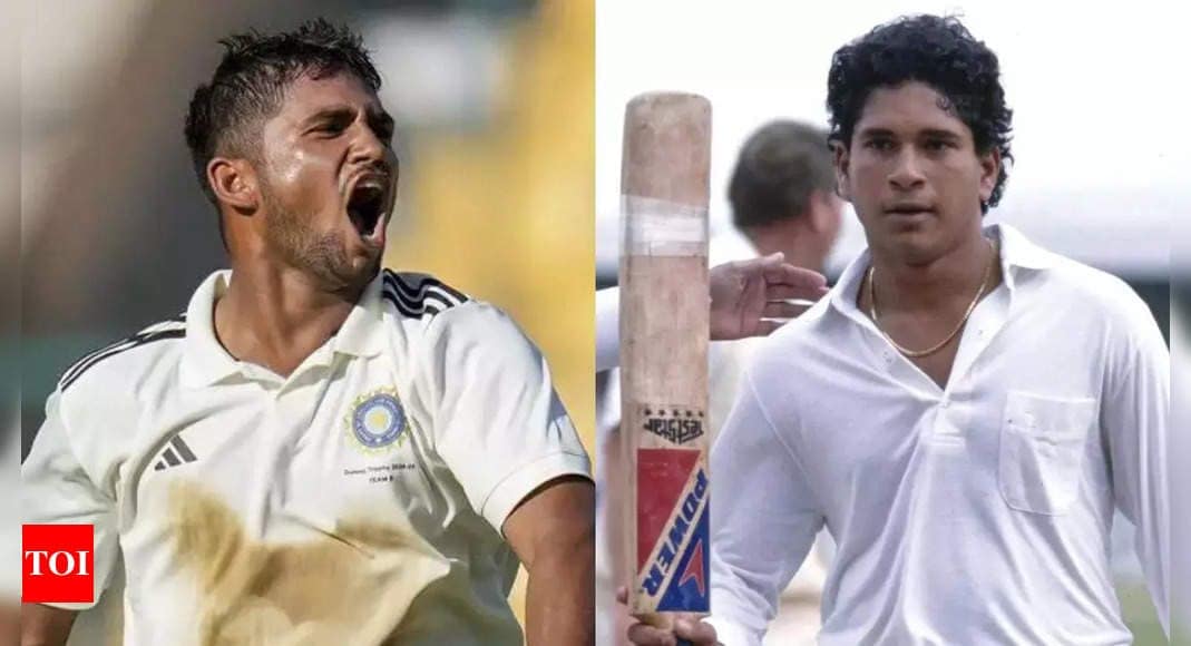 Musheer Khan overtakes Sachin Tendulkar after 181-run knock in Duleep Trophy | Cricket News Musheer Khan overtakes Sachin Tendulkar after 181-run knock in Duleep Trophy | Cricket News