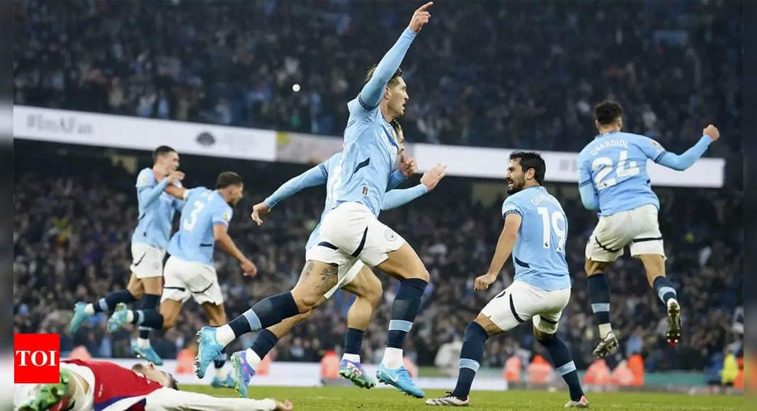 Premier League: John Stones strikes late to salvage point for Man City against 10-man Arsenal | Football News Premier League: John Stones strikes late to salvage point for Man City against 10-man Arsenal | Football News