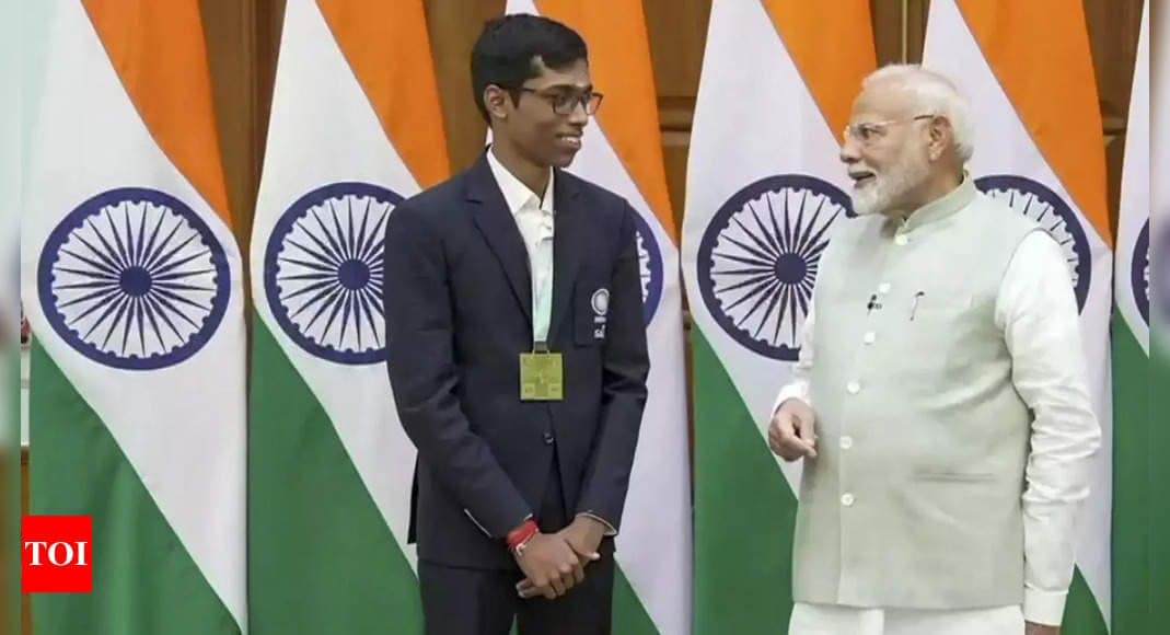 ‘Conversation with PM Modi went over an hour’: Chess Olympiad gold medallist R Praggnanandhaa | Chess News ‘Conversation with PM Modi went over an hour’: Chess Olympiad gold medallist R Praggnanandhaa | Chess News