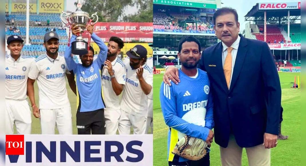 Meet India’s support staff who was handed trophy after series win against Bangladesh | Cricket News Meet India’s support staff who was handed trophy after series win against Bangladesh | Cricket News