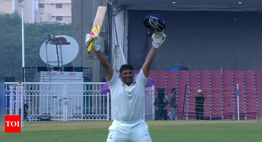 Historic! Red-hot Sarfaraz Khan becomes first-ever Mumbai batter to notch up Irani Cup double ton | Cricket News Historic! Red-hot Sarfaraz Khan becomes first-ever Mumbai batter to notch up Irani Cup double ton | Cricket News