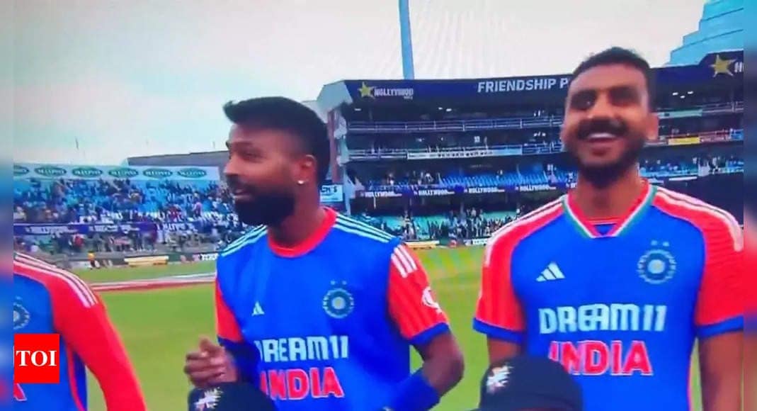 Viral Video: India national anthem abruptly stops twice, leaves players baffled and fans furious | Cricket News Viral Video: India national anthem abruptly stops twice, leaves players baffled and fans furious | Cricket News