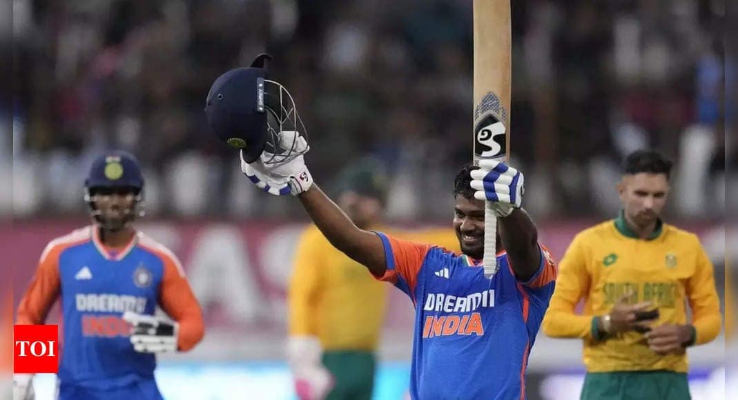 Centurion Sanju Samson stars as India beat South Africa by 61 runs on opening T20I Centurion Sanju Samson stars as India beat South Africa by 61 runs on opening T20I