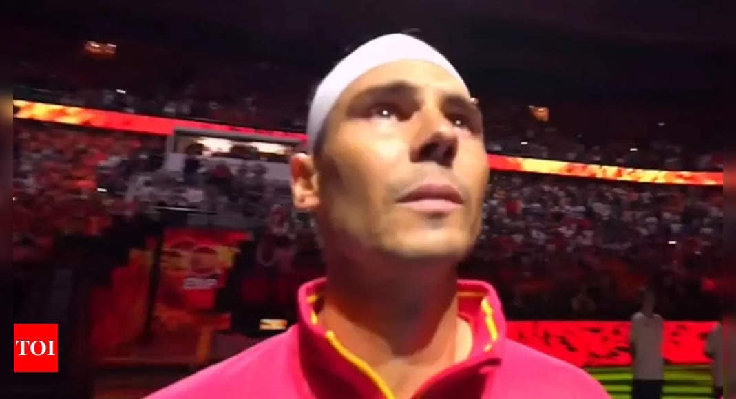 Rafael Nadal overwhelmed by emotions in farewell Davis Cup appearance. | Tennis News Rafael Nadal overwhelmed by emotions in farewell Davis Cup appearance. | Tennis News