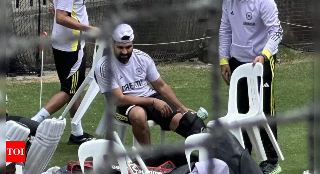 Rohit Sharma hit while batting in the nets at the MCG | Cricket News Rohit Sharma hit while batting in the nets at the MCG | Cricket News