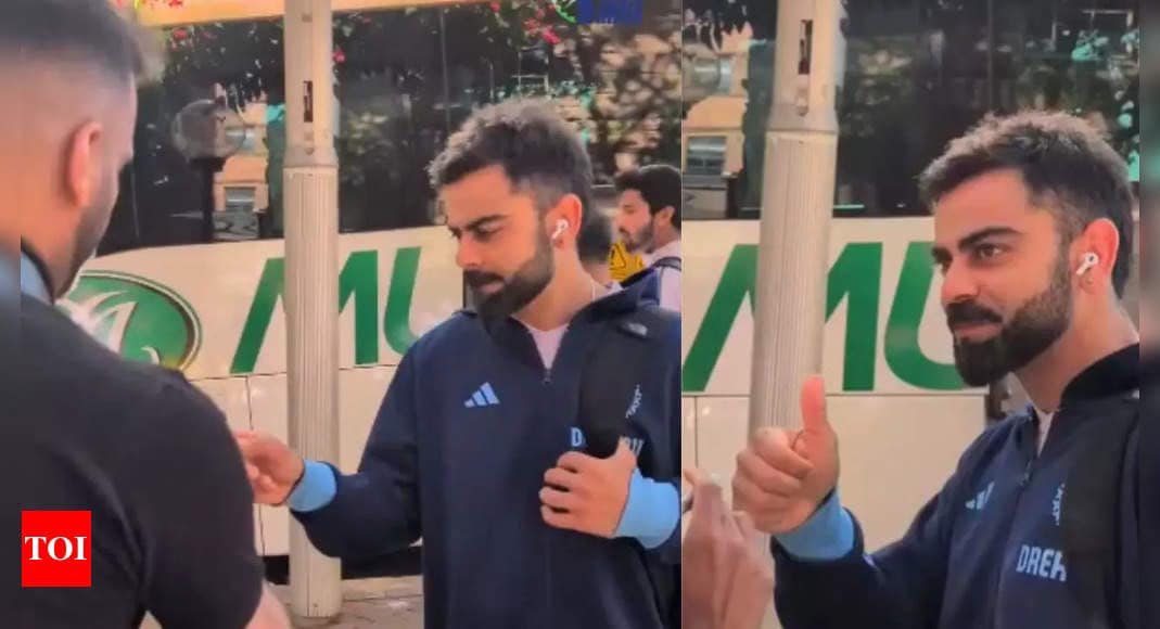Saxophone signed! Joyous Virat Kohli wins fan’s heart in Australia – Watch | Cricket News Saxophone signed! Joyous Virat Kohli wins fan’s heart in Australia – Watch | Cricket News