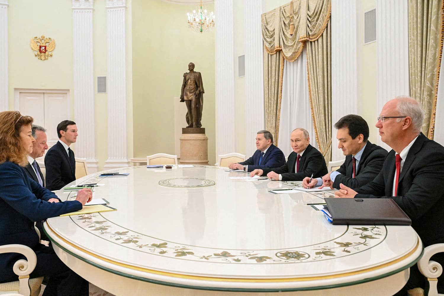 U.S. envoy in Moscow for high-stakes Ukraine peace talks with Putin U.S. envoy in Moscow for high-stakes Ukraine peace talks with Putin