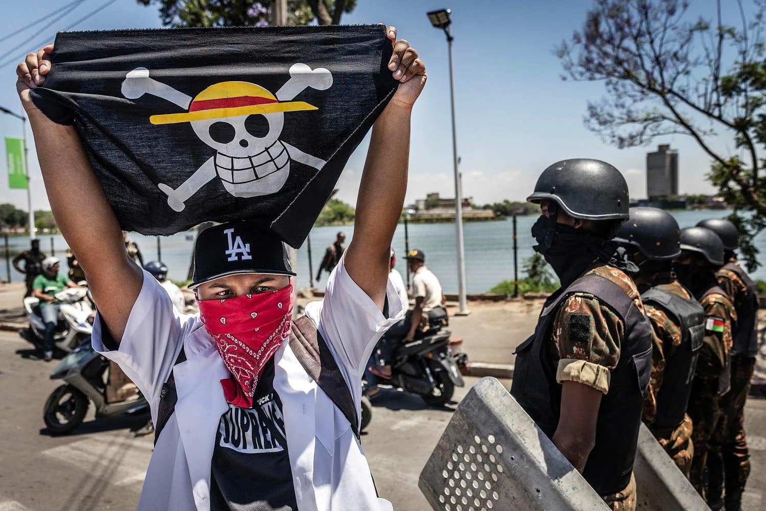 Gen Z protesters united by an anime pirate flag are challenging governments around the world Gen Z protesters united by an anime pirate flag are challenging governments around the world