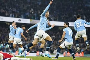 Premier League: John Stones strikes late to salvage point for Man City against 10-man Arsenal | Football News Premier League: John Stones strikes late to salvage point for Man City against 10-man Arsenal | Football News